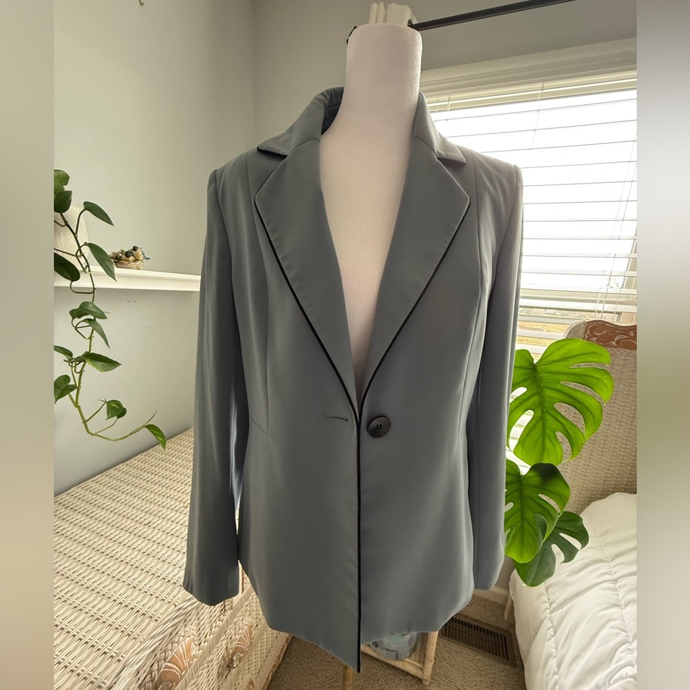 Kasper Soft Blue Gray Jacket